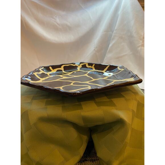 Roscher Giraffe Collection Octagon 9” Dinner Plate Dishwasher & Microwave Safe - Picture 3 of 13